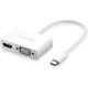USB-хаб UGREEN USB Type C to HDMI + VGA Converter (White) (UGR-30843) 
