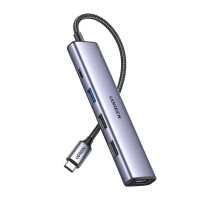 USB-хаб UGREEN CM478 USB-C To HDMI+1xUSB3.0 A+2xUSB2.0 A+PD Power Converter (UGR-15495) 