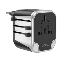 УЗП HOCO AC5 Level dual port universal conversion charger Black (6931474778284)