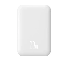 Зовнішній акумулятор Baseus Magnetic Mini Air Wireless Fast Charge Power Bank 6000mAh 20W Stellar White（With Simple Series Charging Cable Type-C to (P10059002223-00)