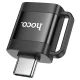Адаптер HOCO UA31C Type-C male to USB female OTG adapter Black (6942007628129)