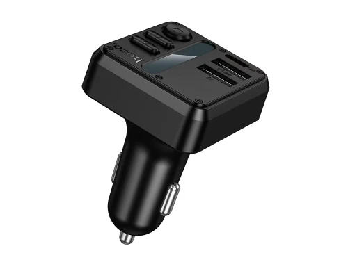 АЗП з FM-модулятором HOCO E89 Libre 45W(1A1C) car BT FM transmitter Black (6942007673808)
