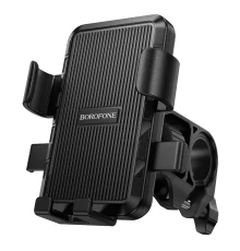 Велотримач для телефона BOROFONE BH137 Knight motorcycle bicycle universal holder Black (6941991122934)
